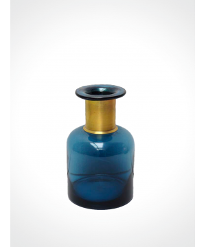 Vase col or bleu